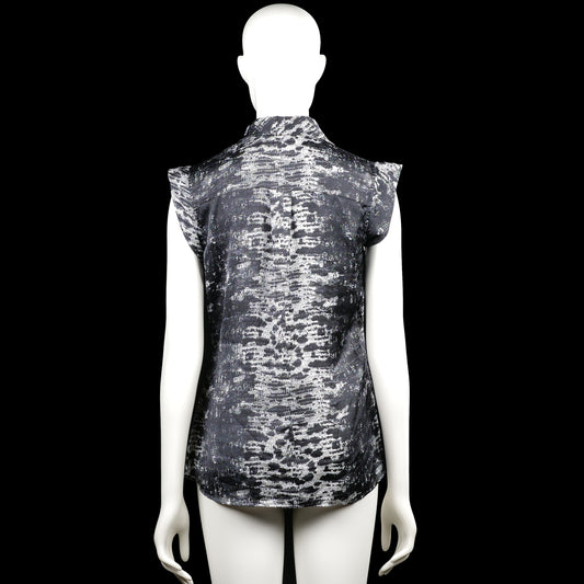 Blouse - Black & White - Size M