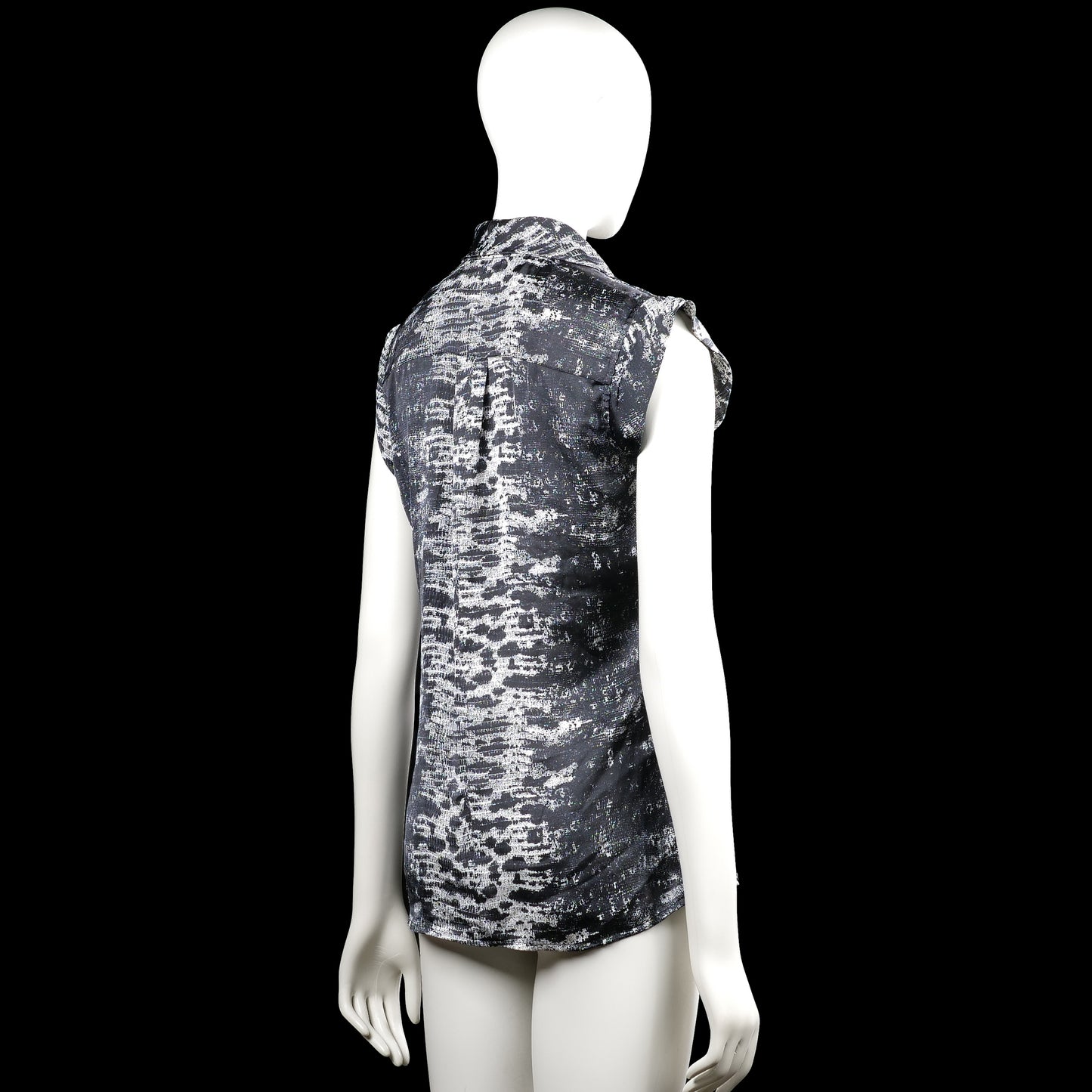 Blouse - Black & White - Size M