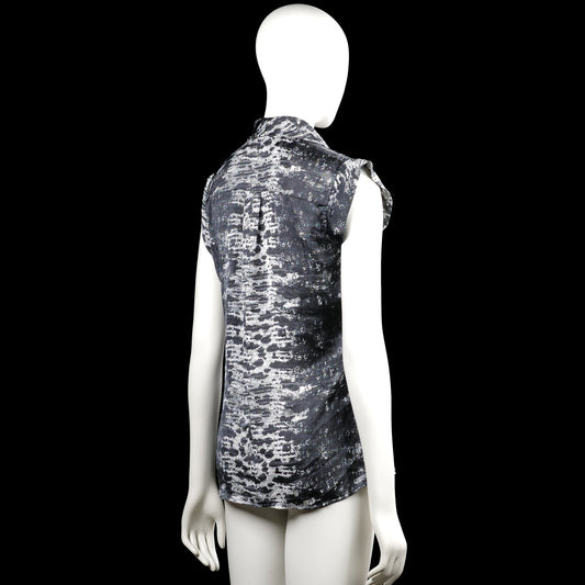 Blouse - Black & White - Size M