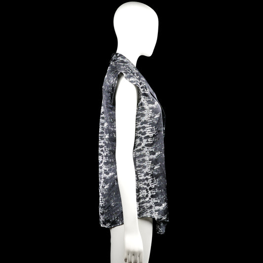 Blouse - Black & White - Size M