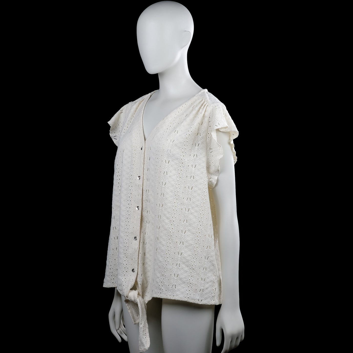 Blouse - Ivory - Size L