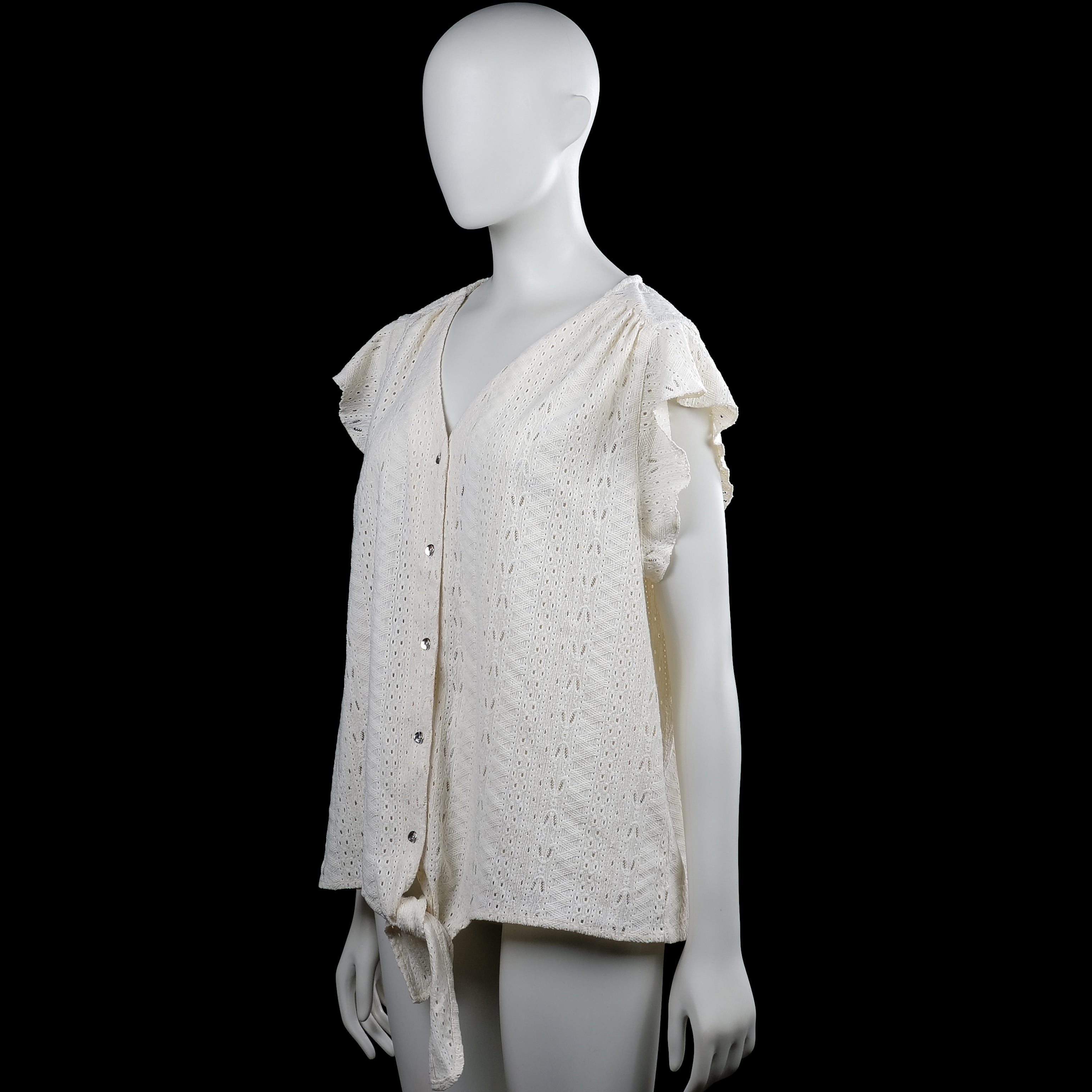 Blouse - Ivory - Size L