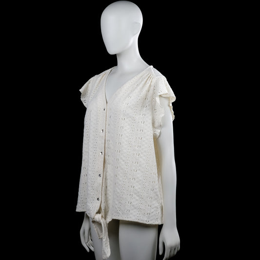 Blouse - Ivory - Size L