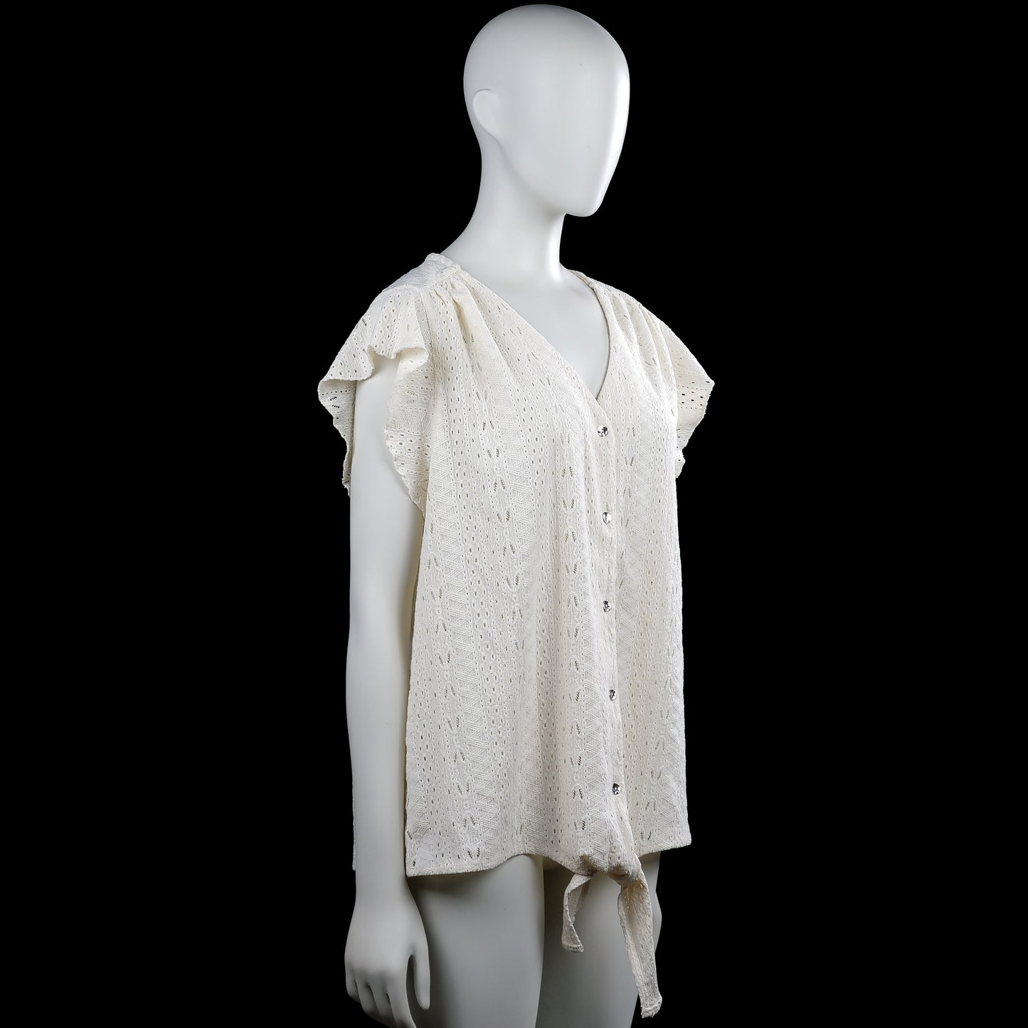 Blouse - Ivory - Size L