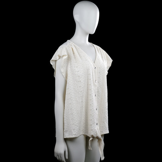 Blouse - Ivory - Size L