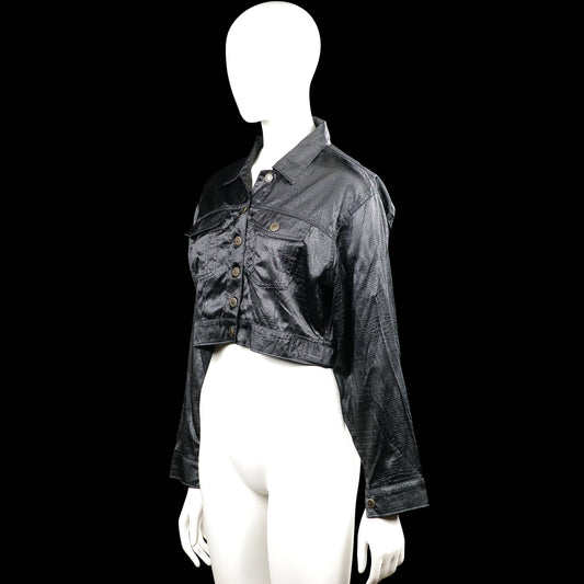 Leather jacket - Black - Size S