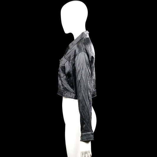 Leather jacket - Black - Size S