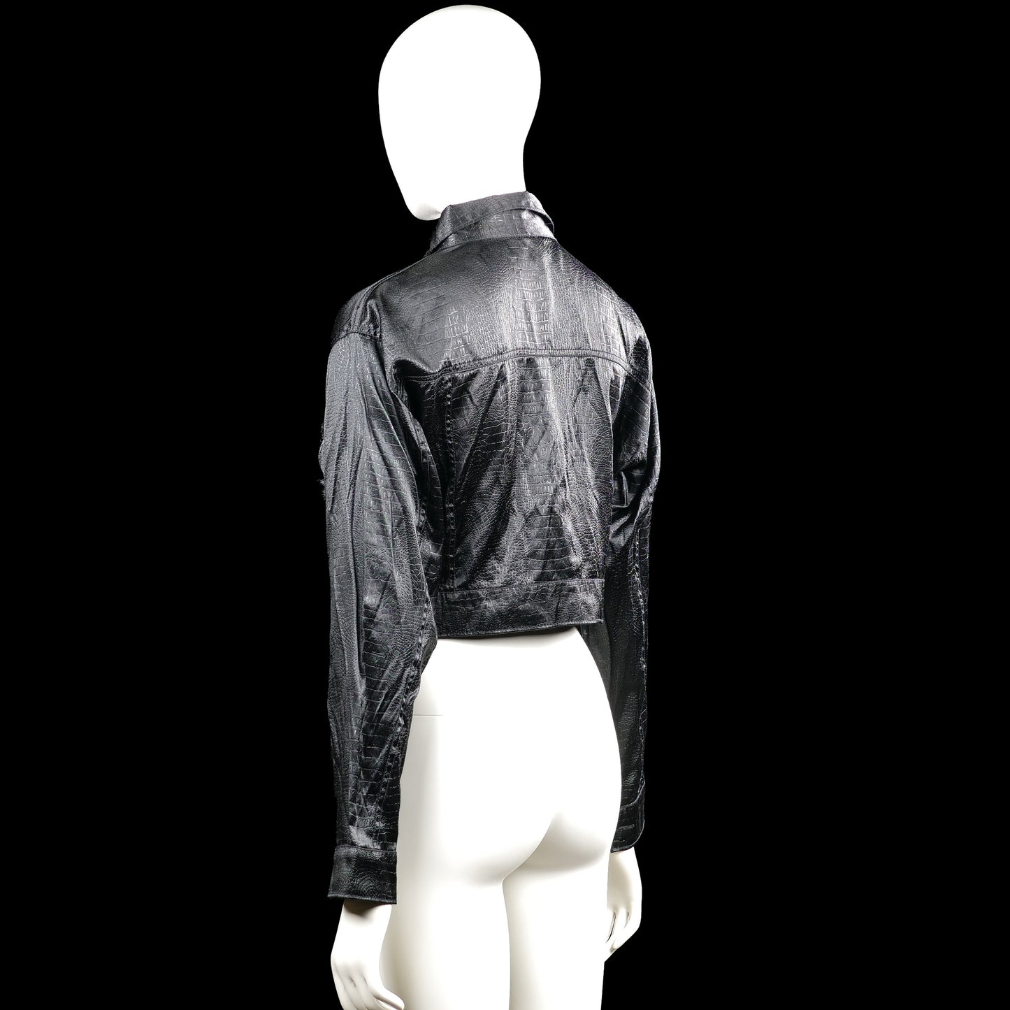Leather jacket - Black - Size S