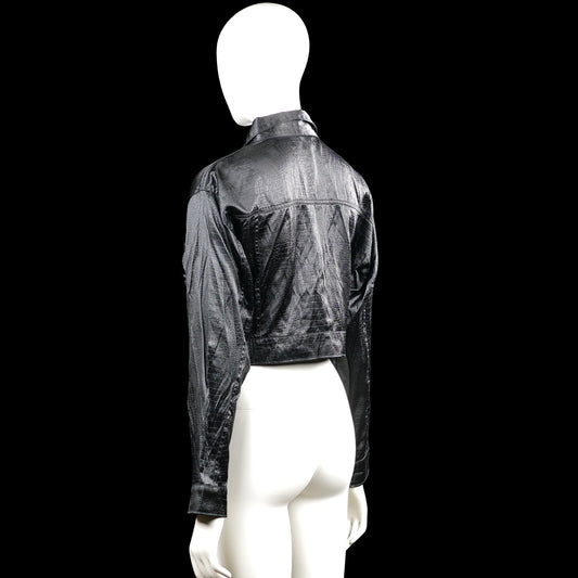 Leather jacket - Black - Size S