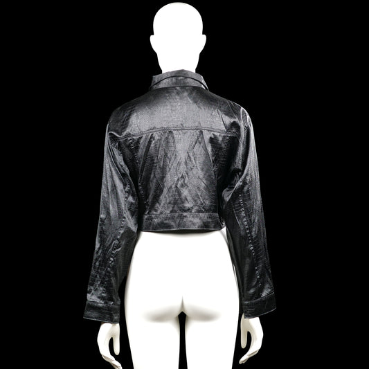 Leather jacket - Black - Size S