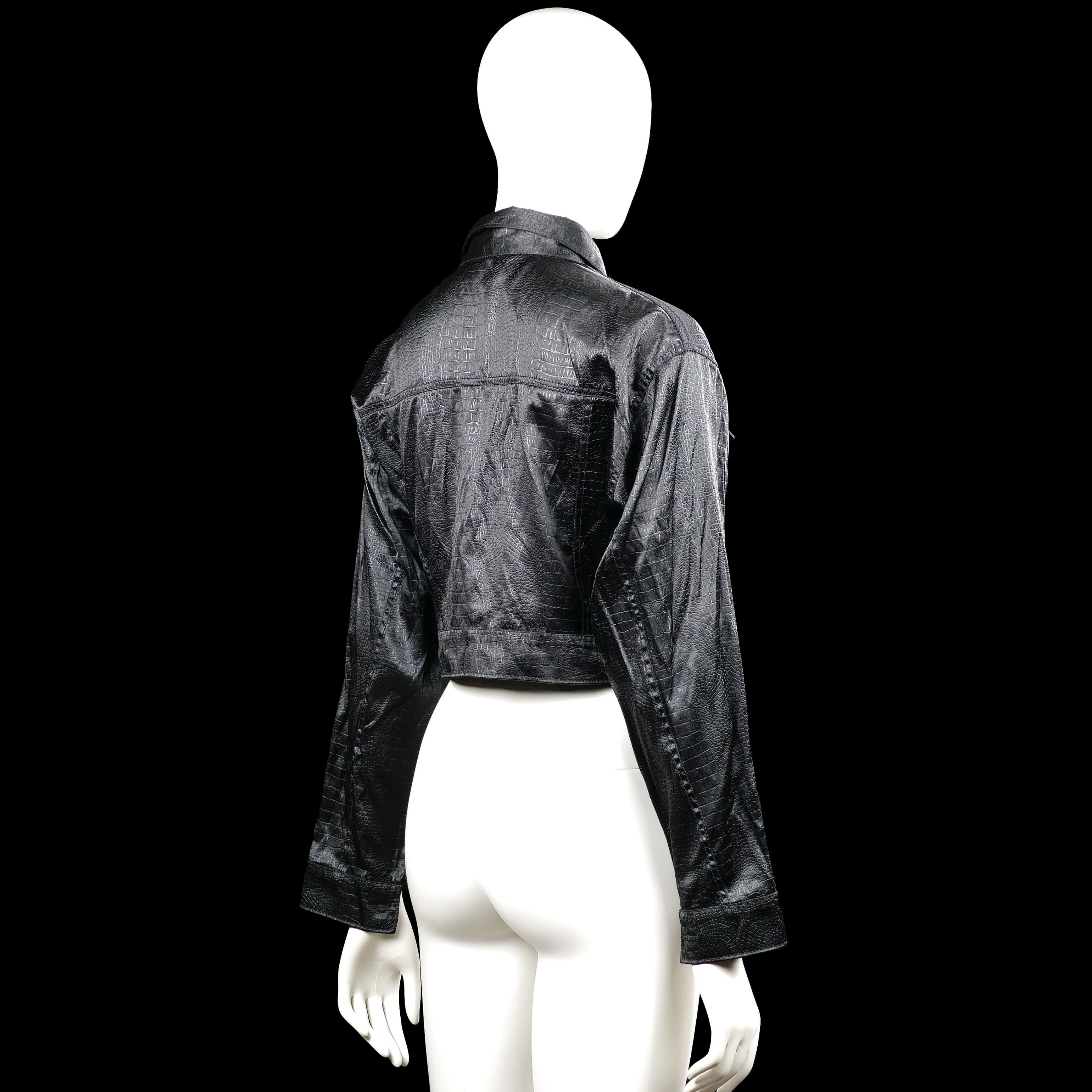 Leather jacket - Black - Size S
