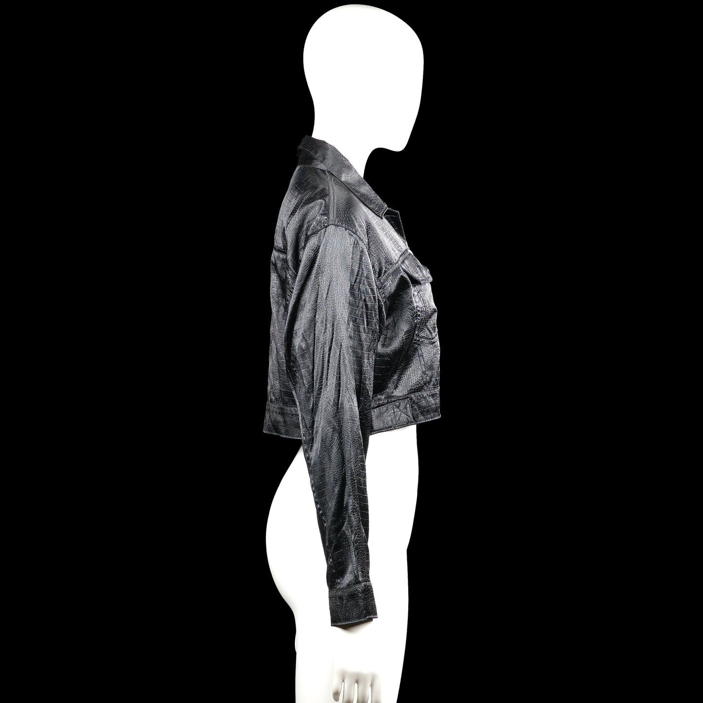 Leather jacket - Black - Size S