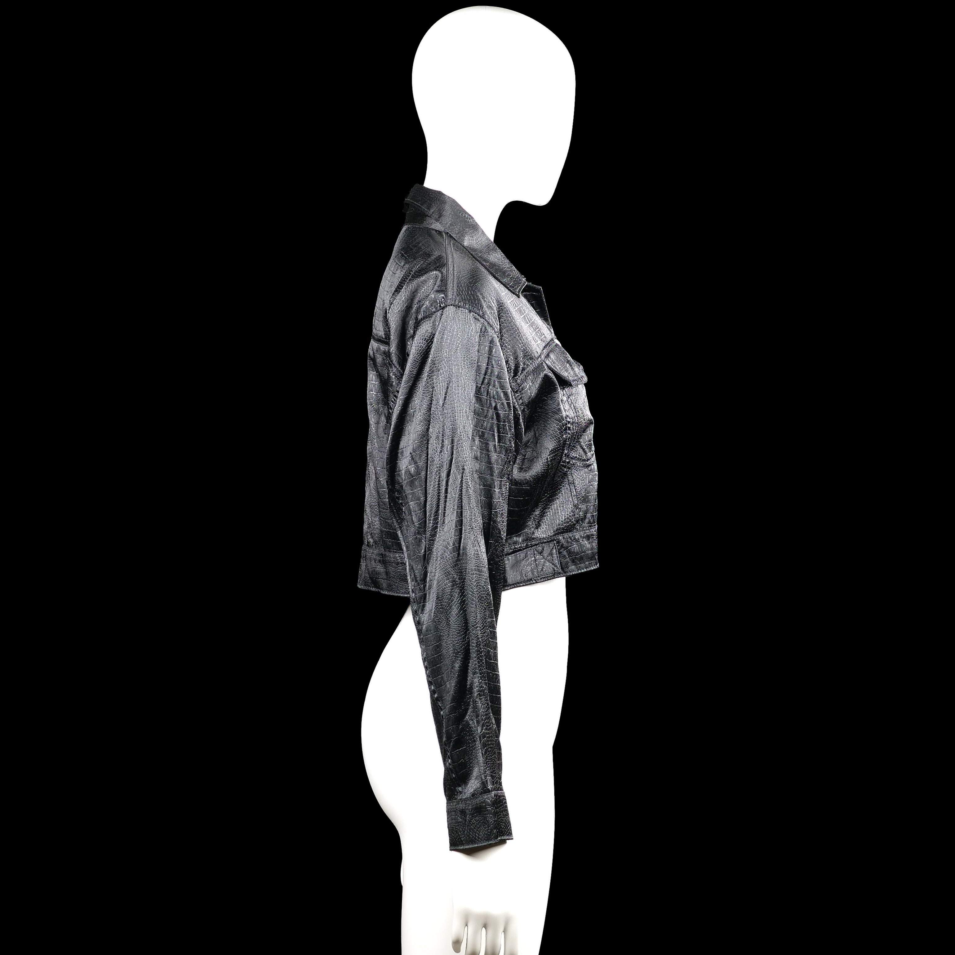 Leather jacket - Black - Size S