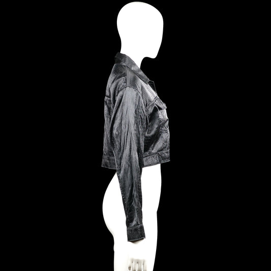 Leather jacket - Black - Size S