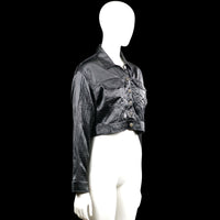 Leather jacket - Black - Size S