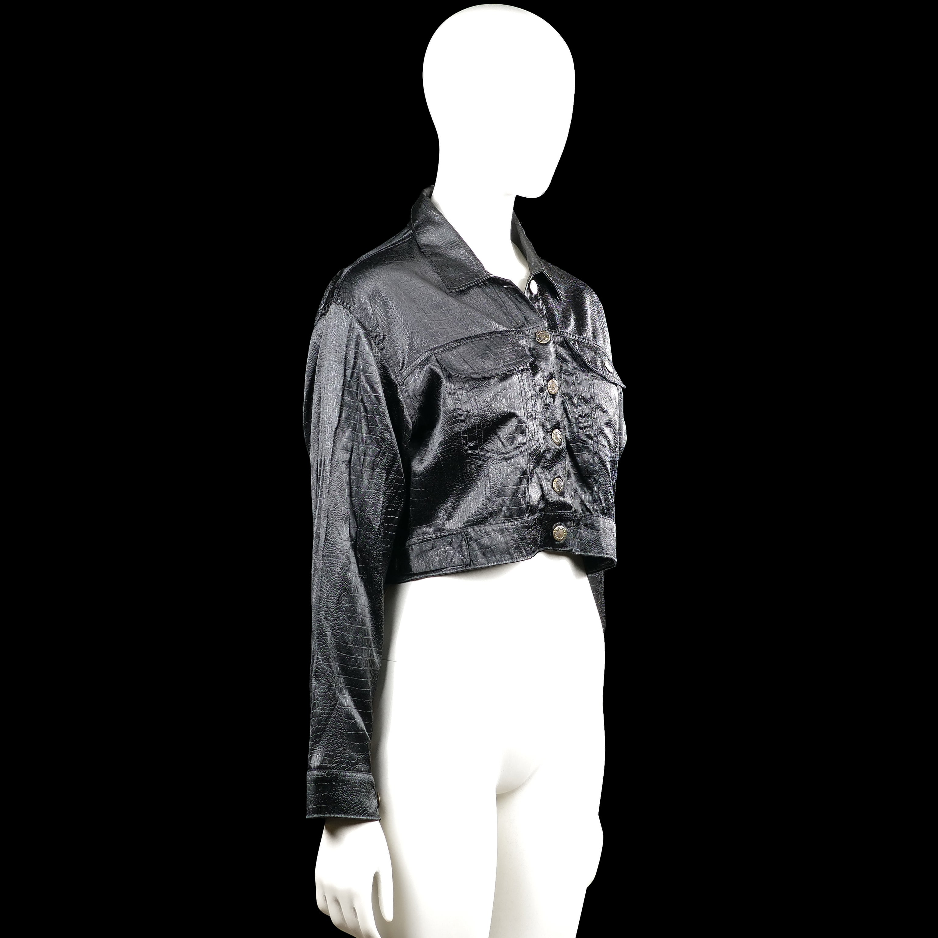 Leather jacket - Black - Size S