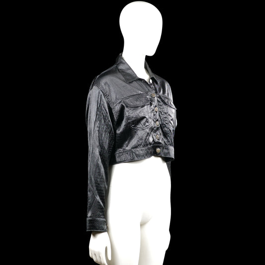 Leather jacket - Black - Size S