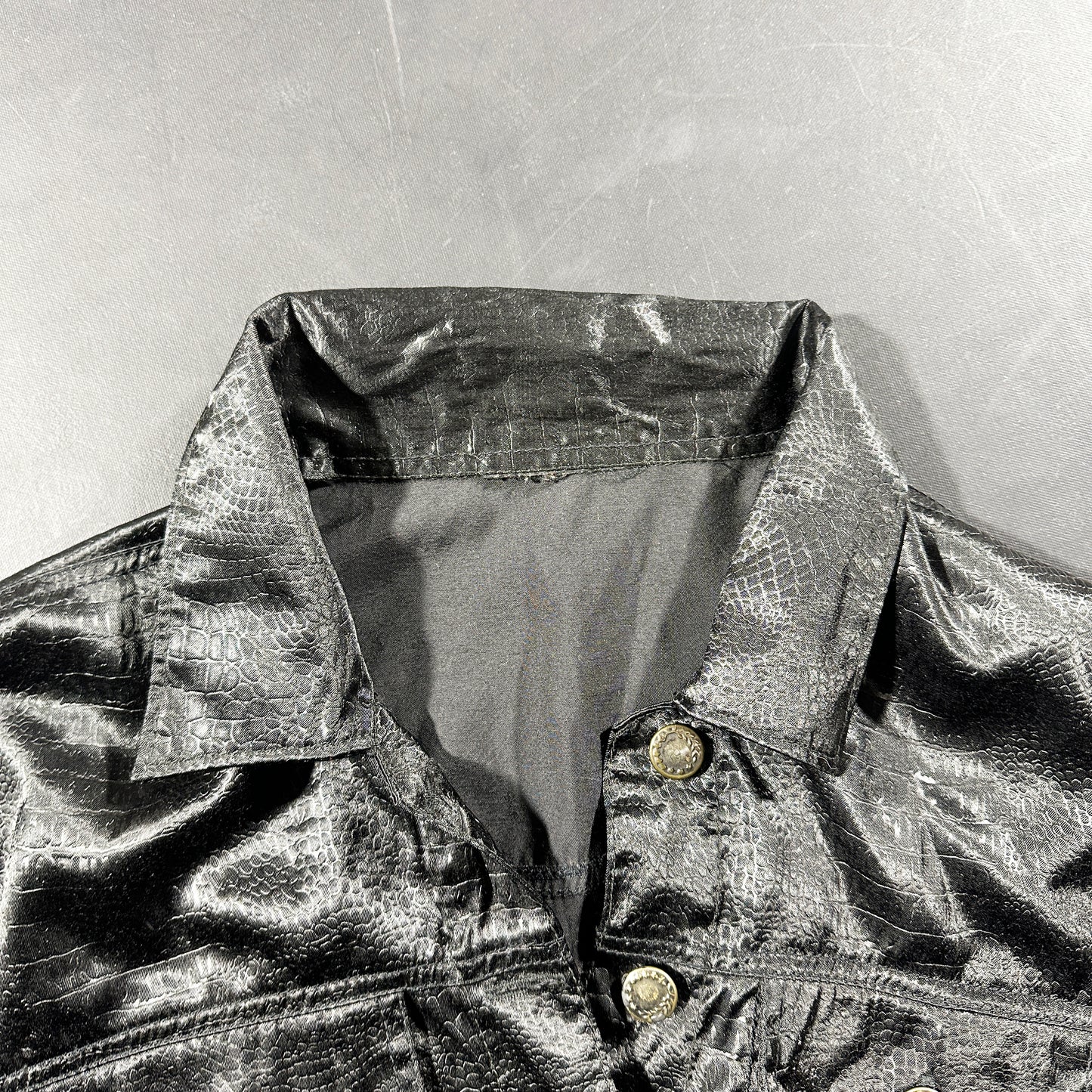 Leather jacket - Black - Size S