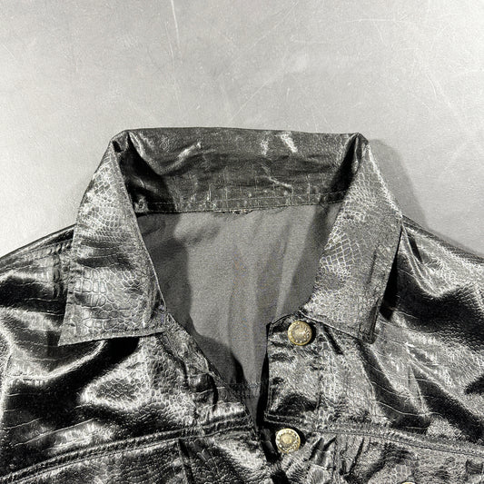 Leather jacket - Black - Size S