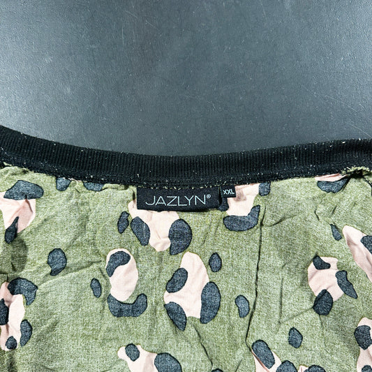 Bomber jacket - Olive & Pink - Size XXL
