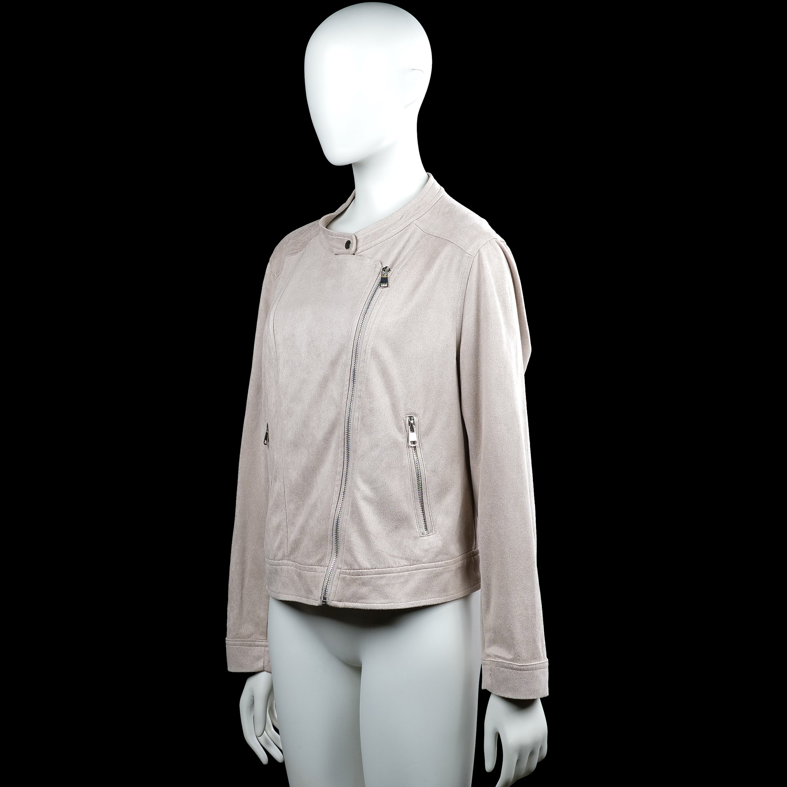 Biker jacket - Beige - Size 46