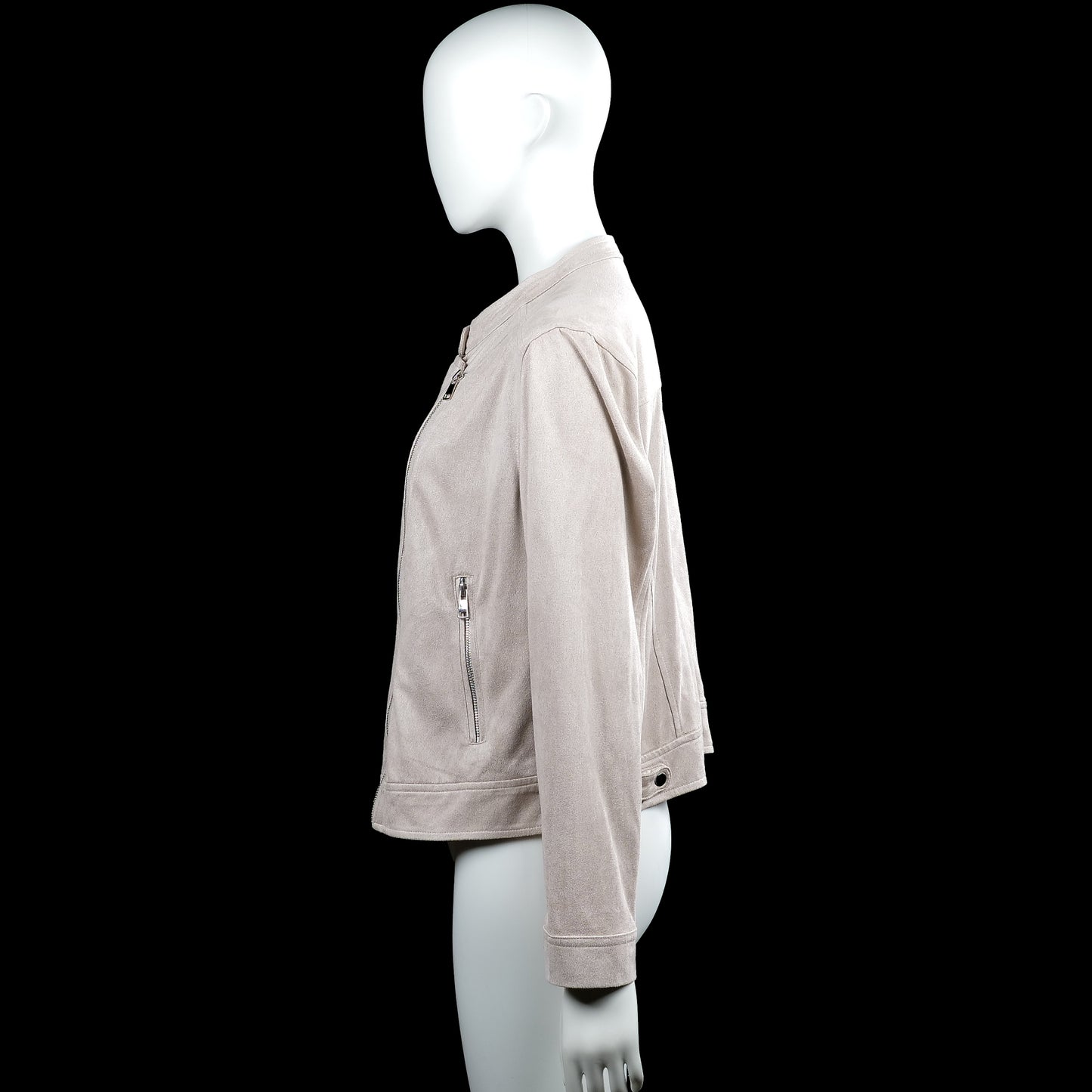 Biker jacket - Beige - Size 46