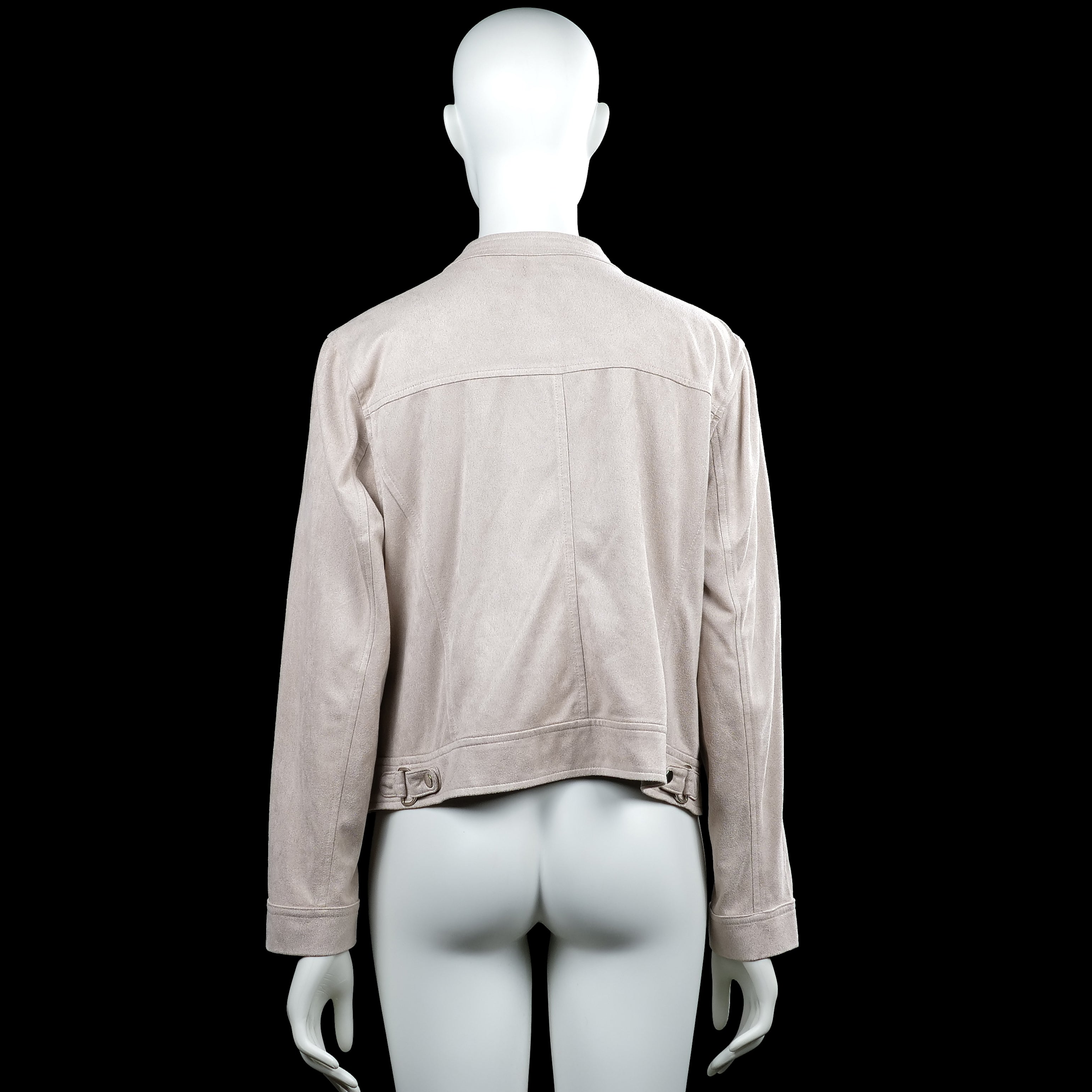 Biker jacket - Beige - Size 46