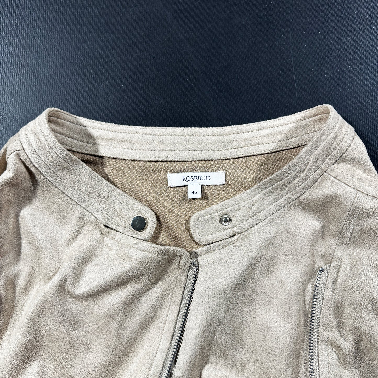 Biker jacket - Beige - Size 46
