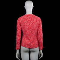 Blouse - Red & White - Size M