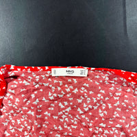 Blouse - Red & White - Size M