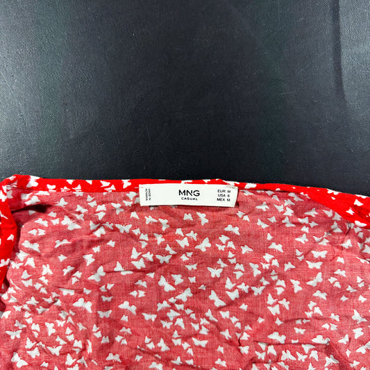 Blouse - Red & White - Size M
