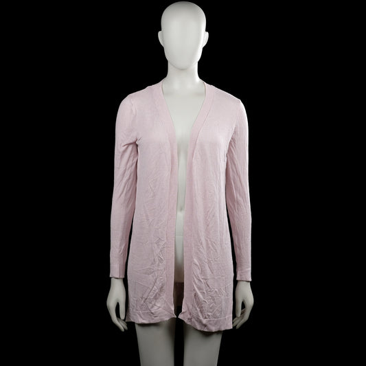 Xoxo friends - Cardigan - Light Pink - Size 158, 164 - Light pink solid long-sleeve open-front cardigan with a V-neckline and ribbed trim along the opening. Straight hem with plain cuffs.