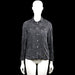 Sotch & soda - Shirt - Charcoal - Size S - Charcoal solid button-up shirt with a classic collar and long sleeves. Features two flap chest pockets with buttons, button cuffs, and a curved hem.