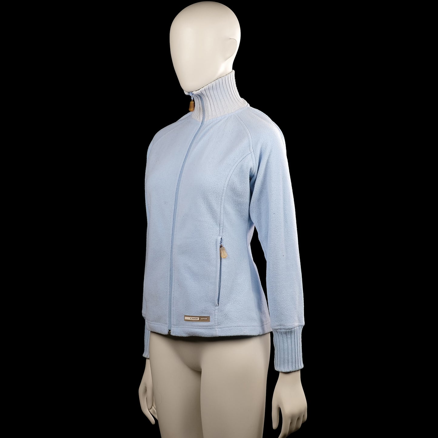 Fleece jacket - Light Blue & Light Gray - Size 36
