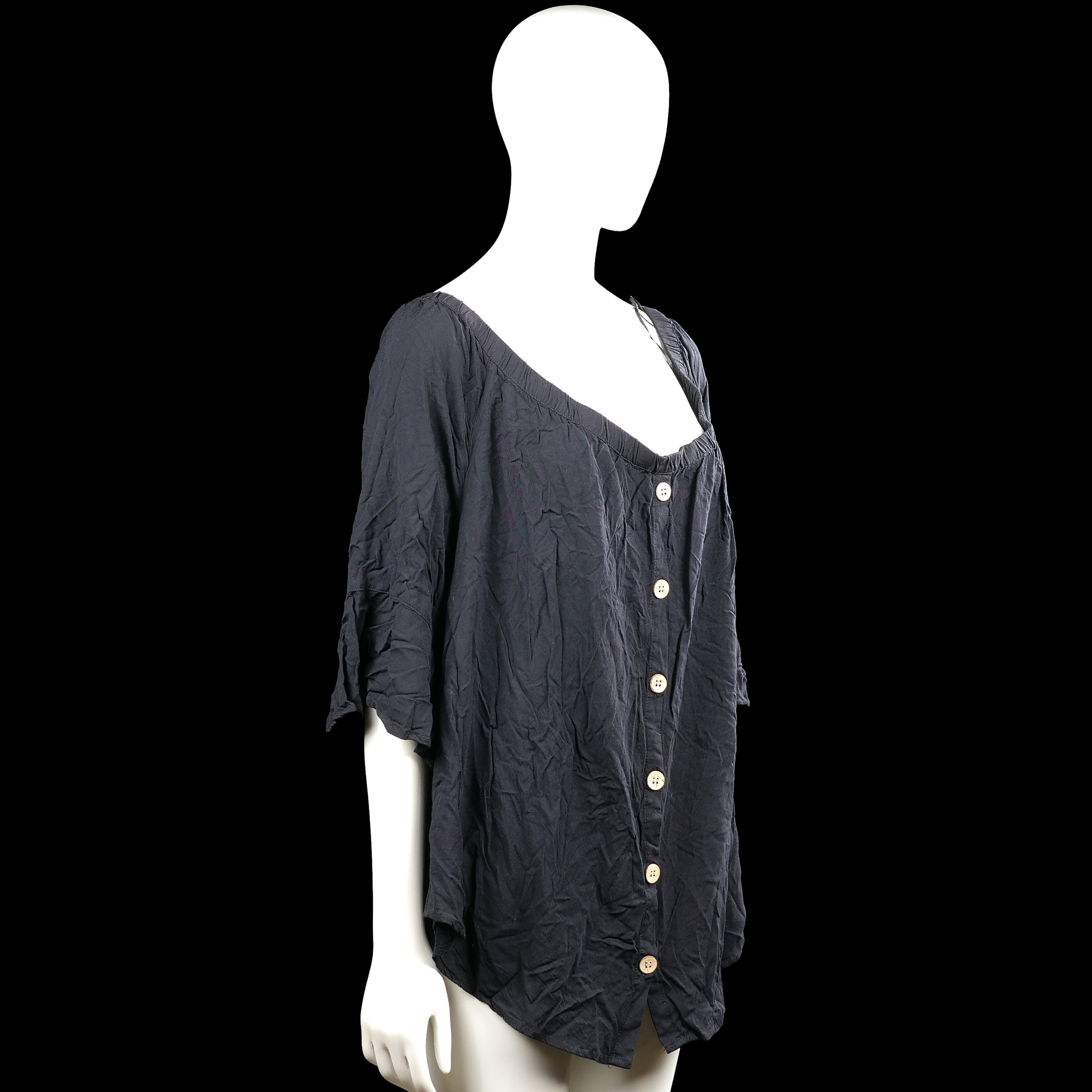 Blouse - Black - Size 50, 52