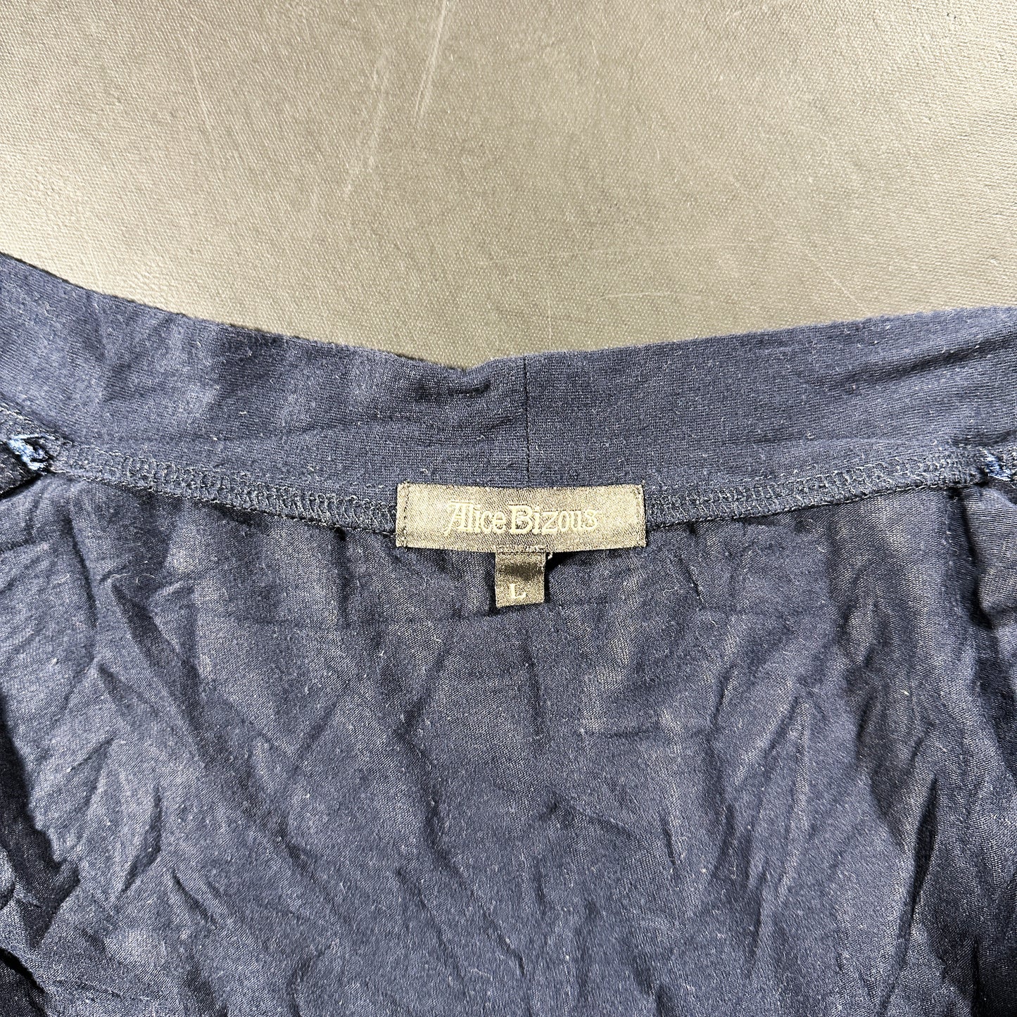 Long-sleeve top - Navy - Size L