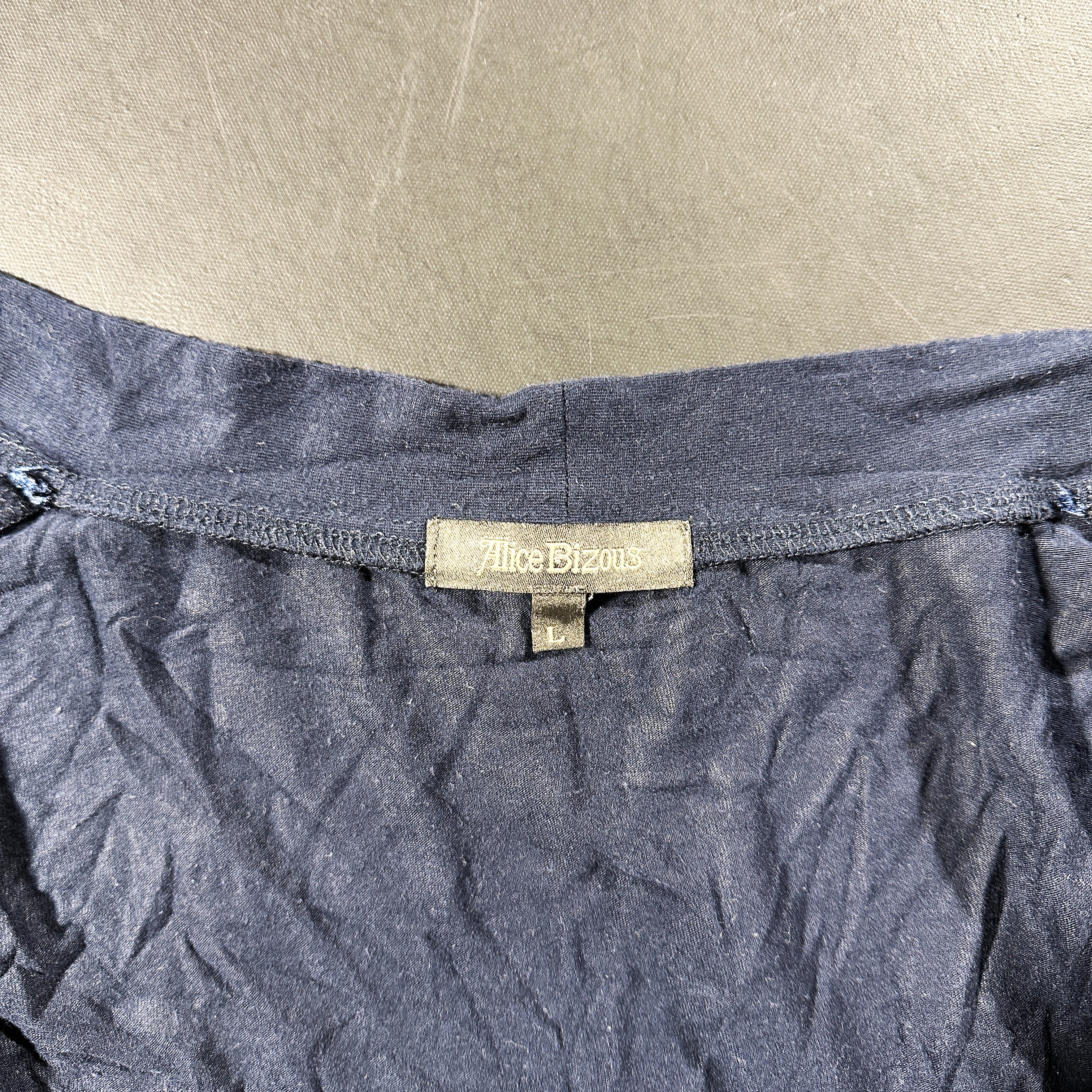 Long-sleeve top - Navy - Size L