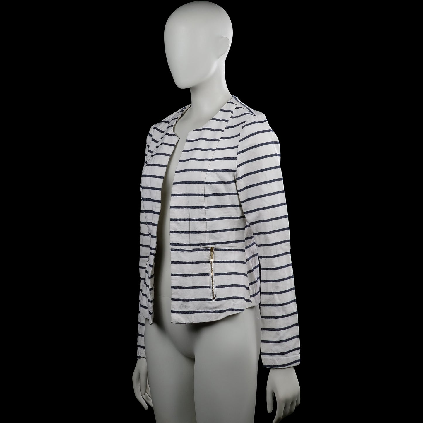 Blazer - White & Navy - Size 36