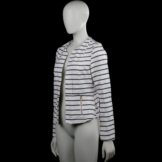 Blazer - White & Navy - Size 36