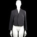 Wallis - Blazer - Charcoal - Size 46 - Charcoal solid jacket with a V-neck opening and long sleeves. Straight hem and plain cuffs with no visible closures.