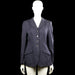 Pikeur - Blazer - Navy - Size M - Navy solid blazer with a classic collar and long sleeves. Features a front button closure, flap pockets, button cuffs, and a straight hem.