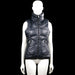O'neill - Padded vest - Navy - Size M - Navy solid sleeveless quilted vest with a high neck and full-length front zipper closure. Features two zip pockets at the front and a straight hem.