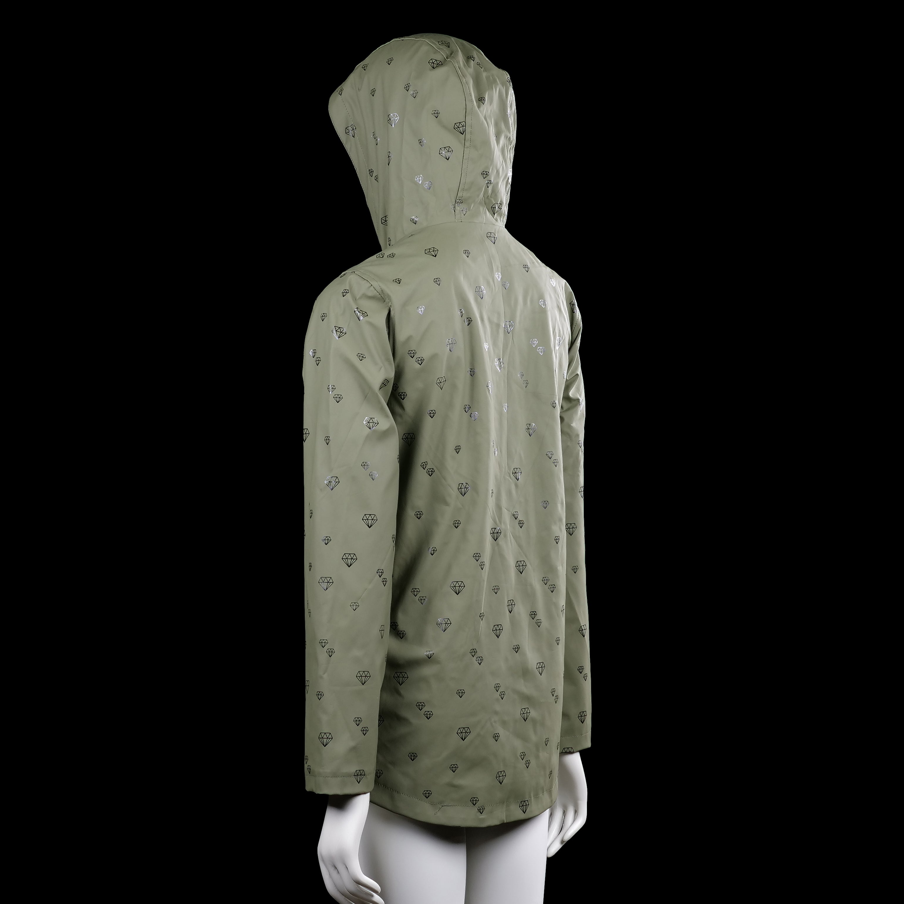 Rain jacket - Olive - Size L, XL