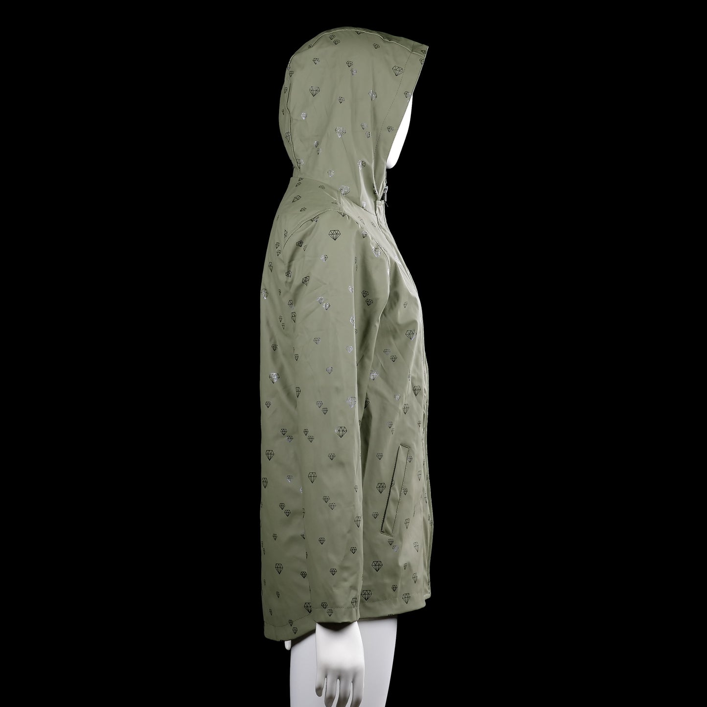 Rain jacket - Olive - Size L, XL