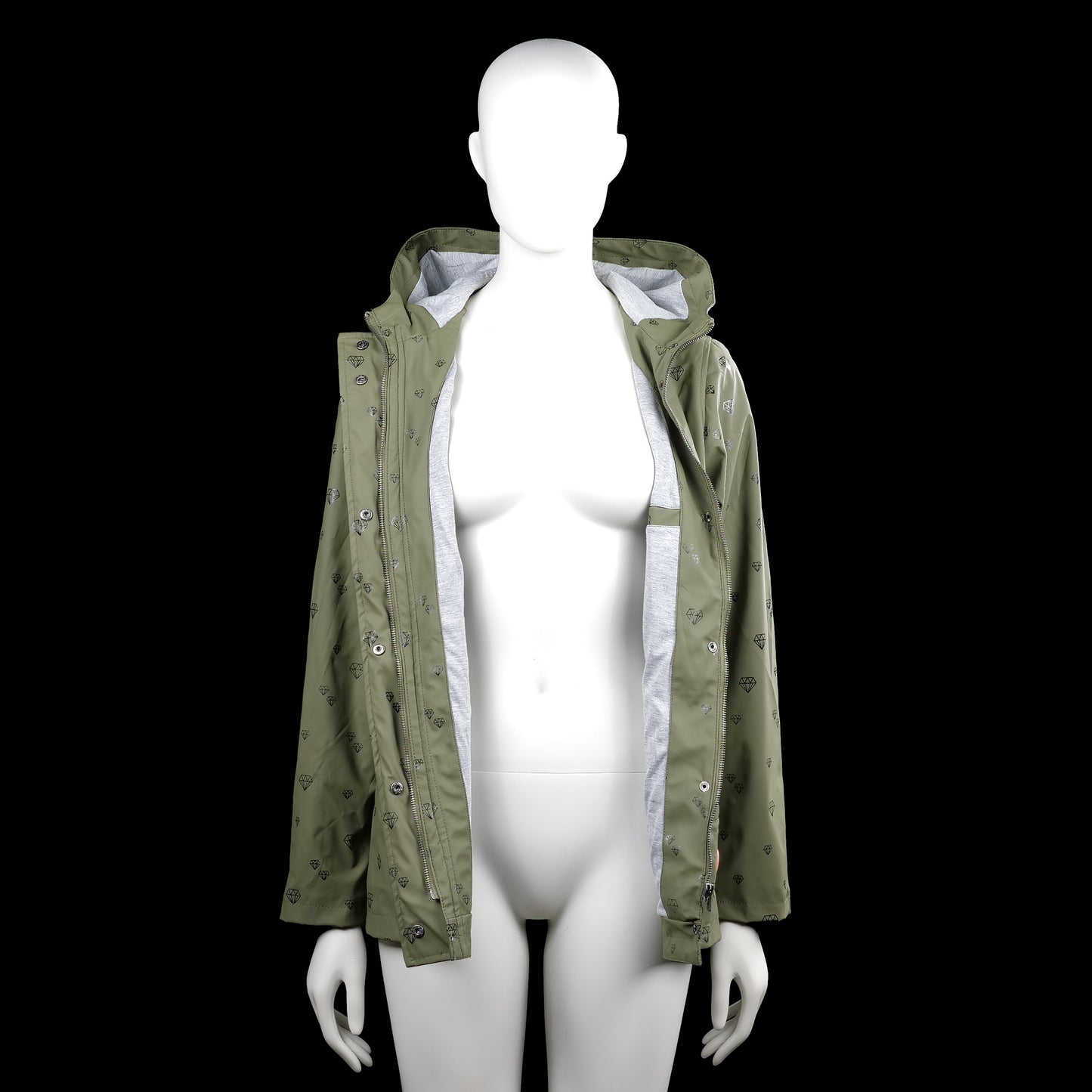 Rain jacket - Olive - Size L, XL