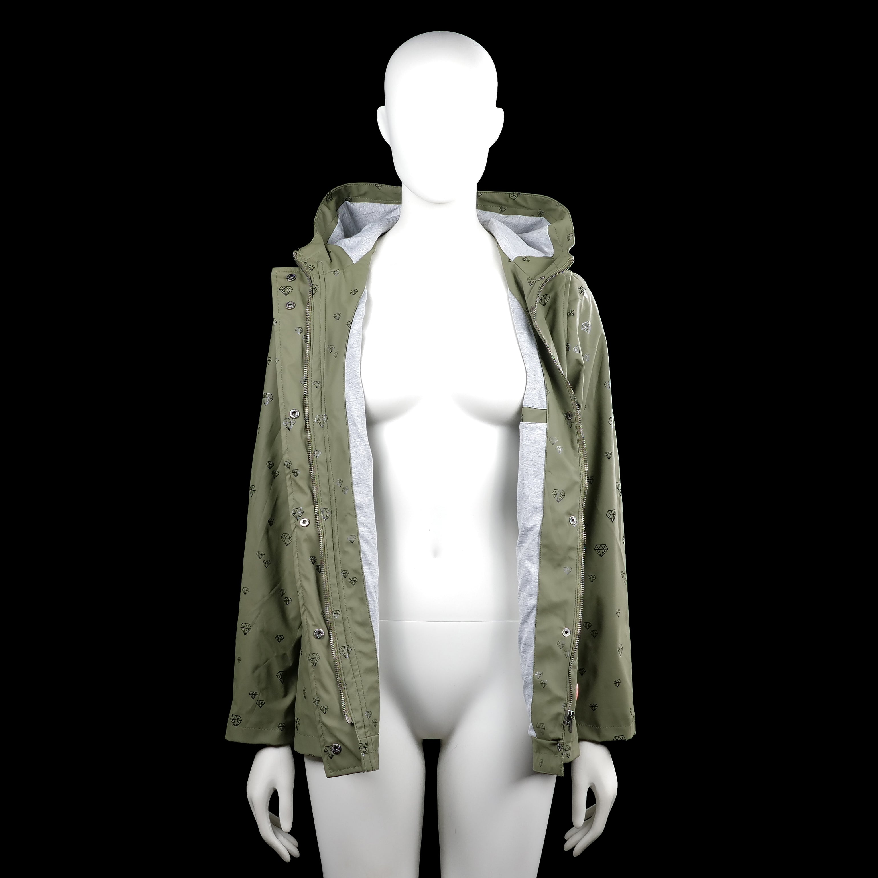 Rain jacket - Olive - Size L, XL
