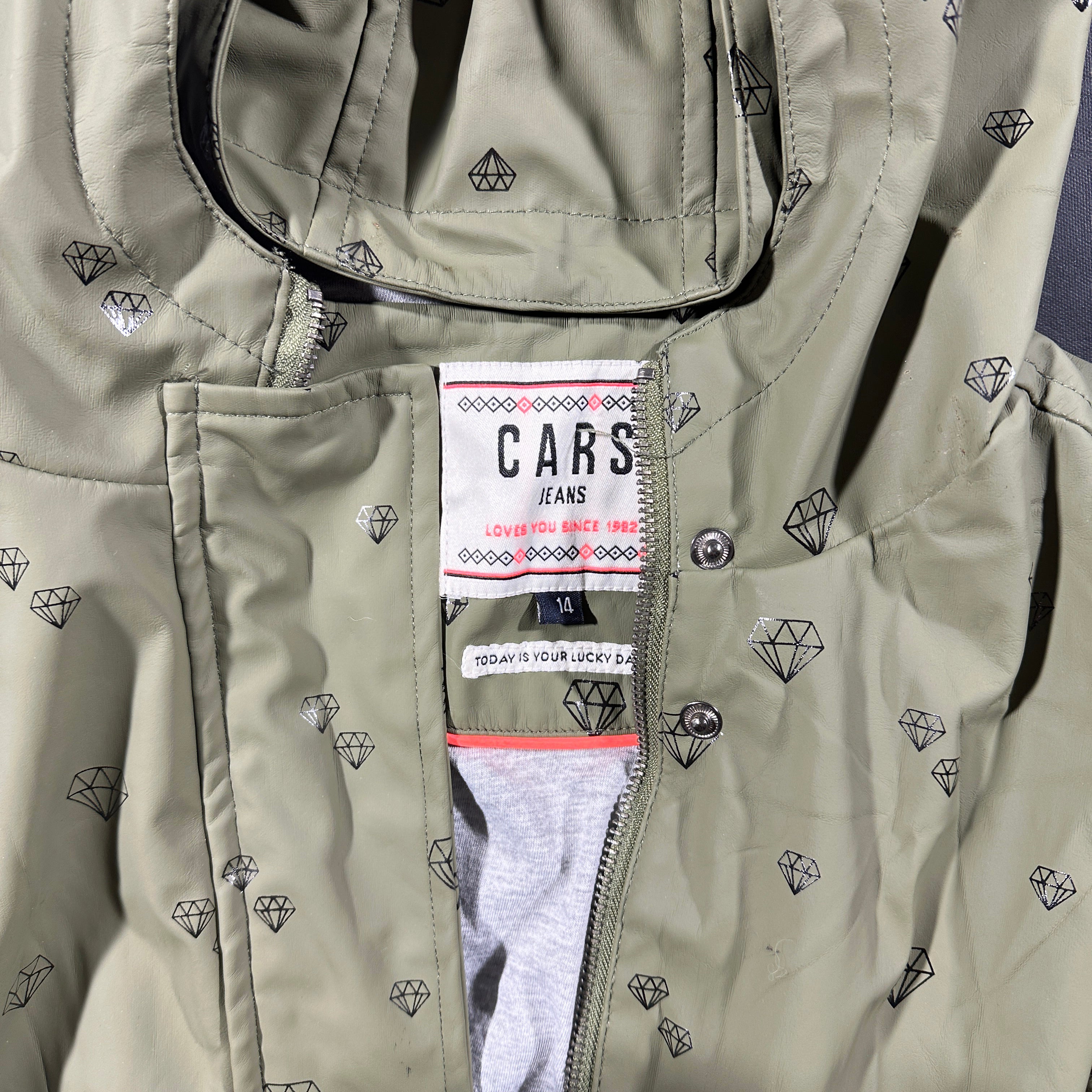 Rain jacket - Olive - Size L, XL