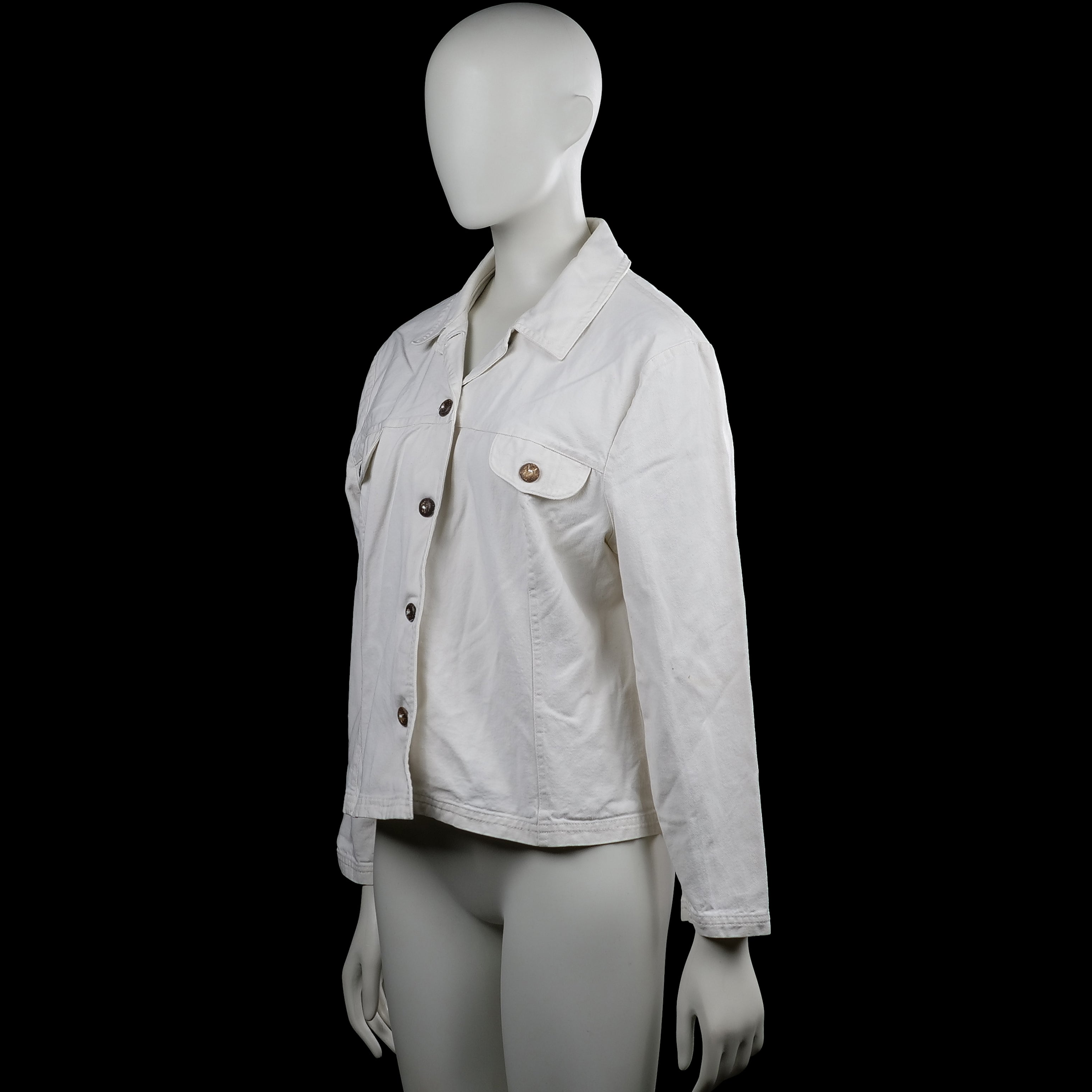 Denim jacket - White - Size M