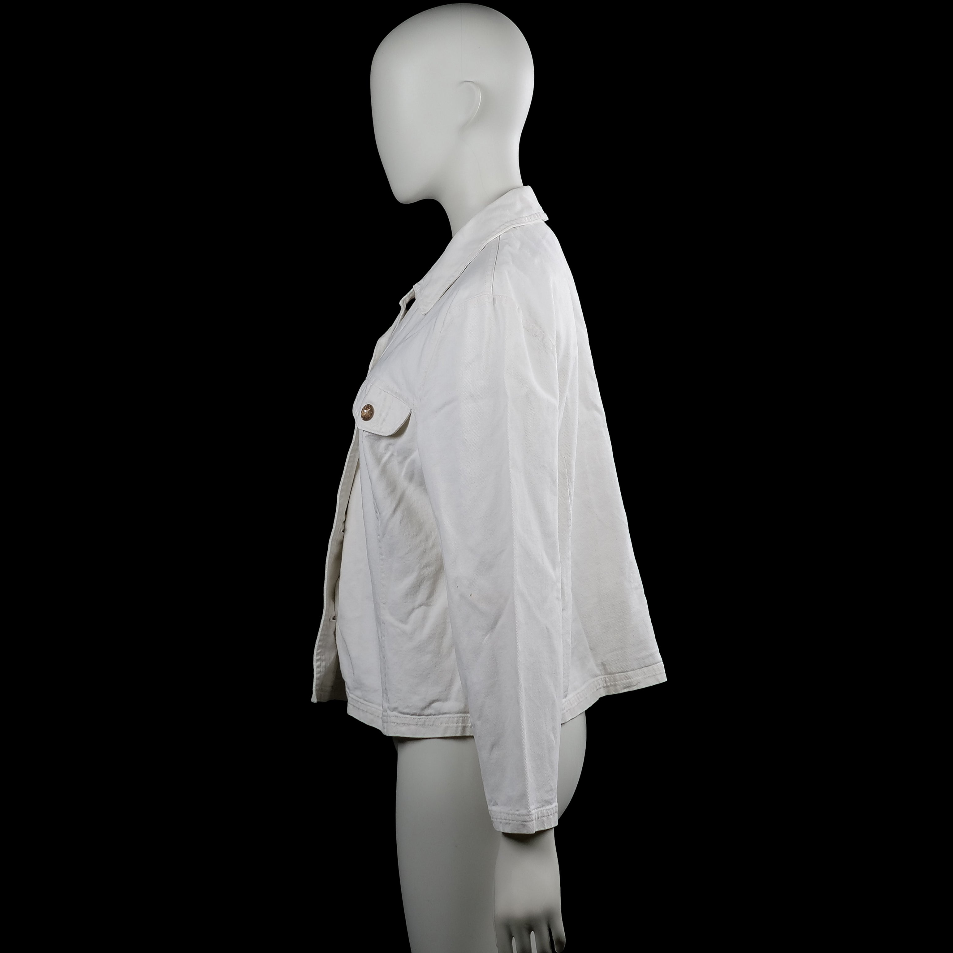 Denim jacket - White - Size M