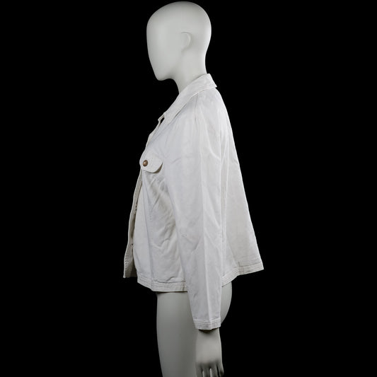 Denim jacket - White - Size M